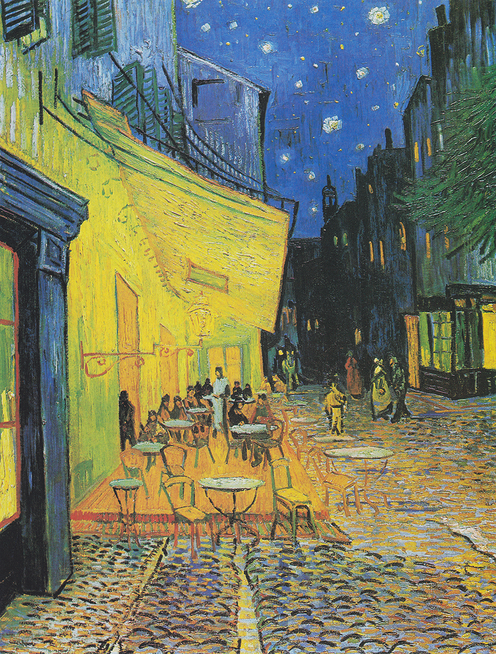 Cafe Terrace at Night in Detail Vincent van Gogh
